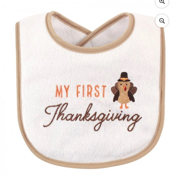 Hudson Baby Infant Cotton Terry Drooler Holiday Bibs - Picture 3 of 9